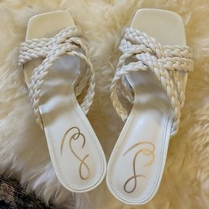 EUC Sam Edelman white size 7 heel sandals